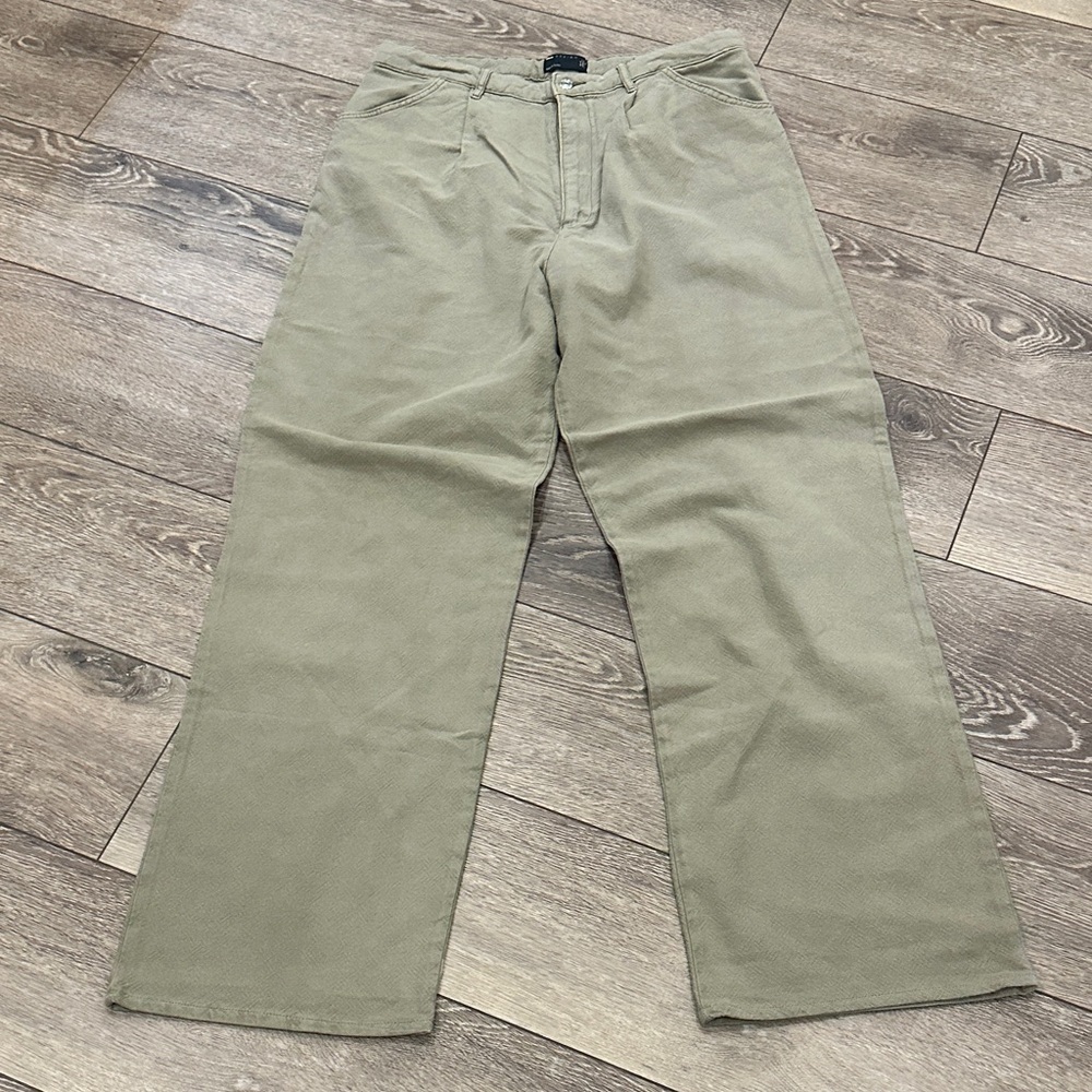 ASOS Women’s Tall Khaki Pants Cotton Wide Leg